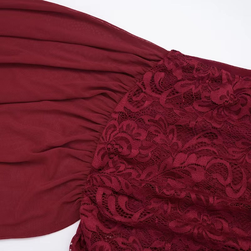 Aria - Lace Mesh Two‑Piece Set