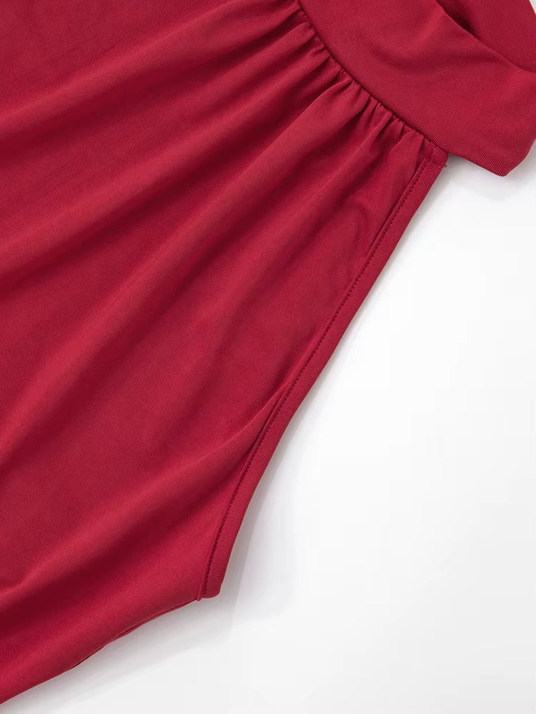 Arora - Maxi Dress met ruches en elegante split