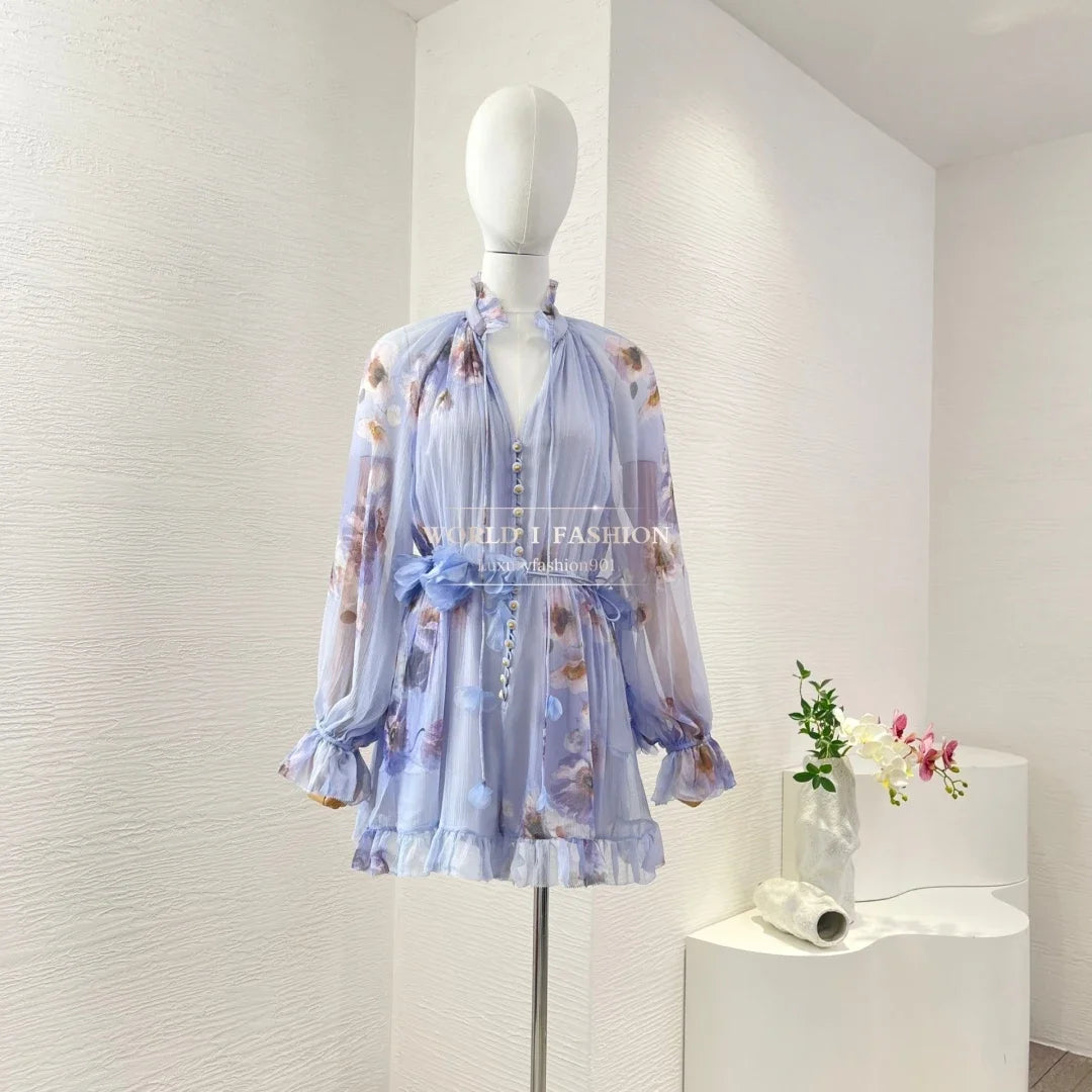 Juliette - Floral Ruffle Jumpsuit