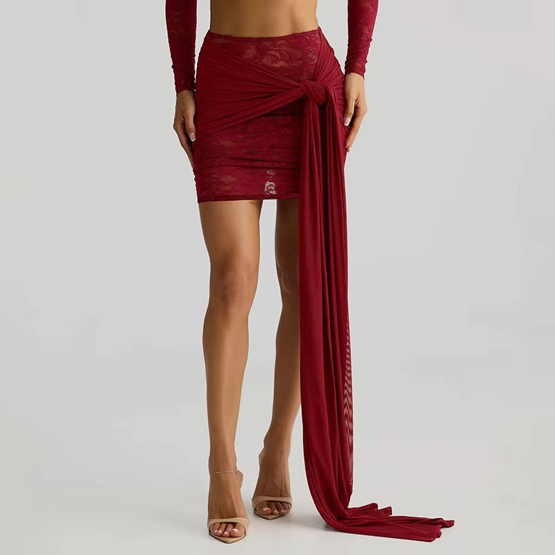 Aria - Lace Mesh Two‑Piece Set