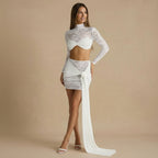 Aria - Lace Mesh Two‑Piece Set