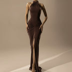 Arora - Maxi Dress met ruches en elegante split