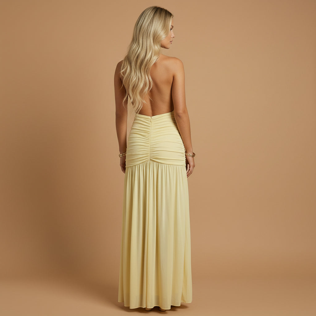 Elara - Halter Maxi Dress