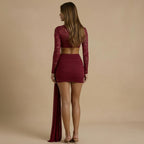 Aria - Lace Mesh Two‑Piece Set