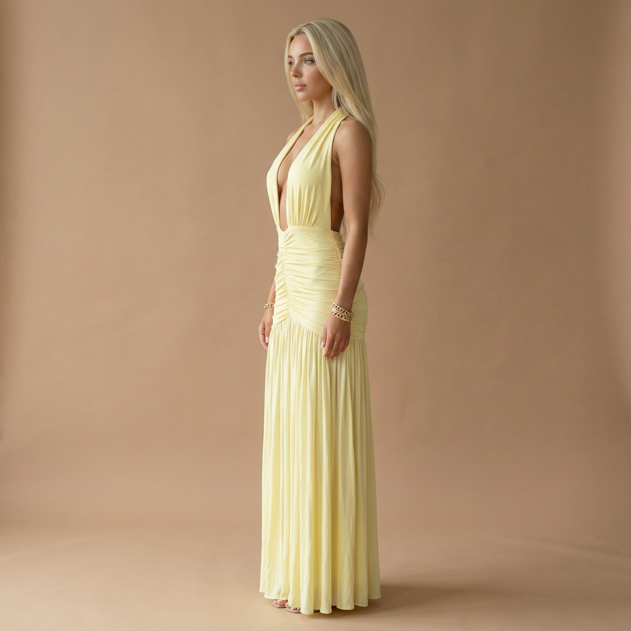 Elara - Halter Maxi Dress