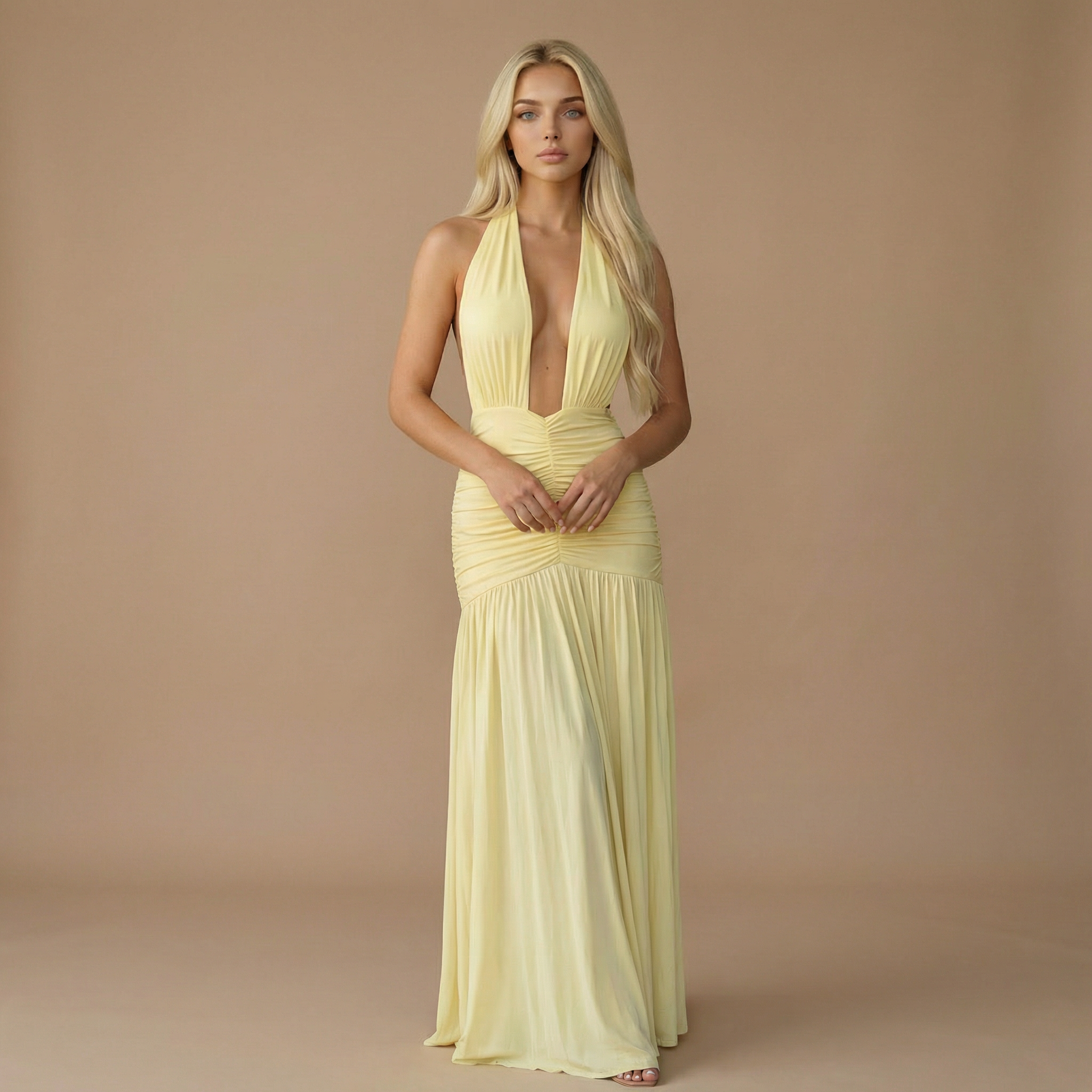Elara - Halter Maxi Dress