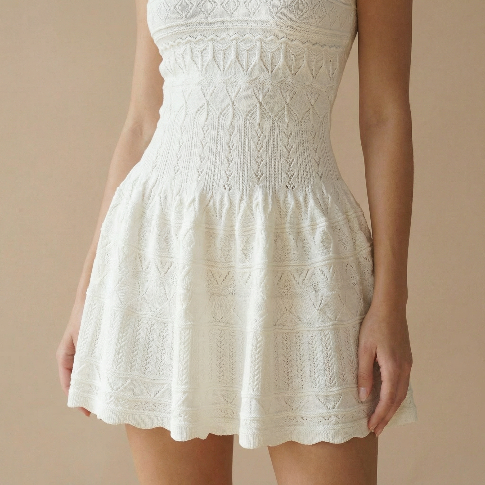 Layla - Gebreide A-lijn Mini Dress