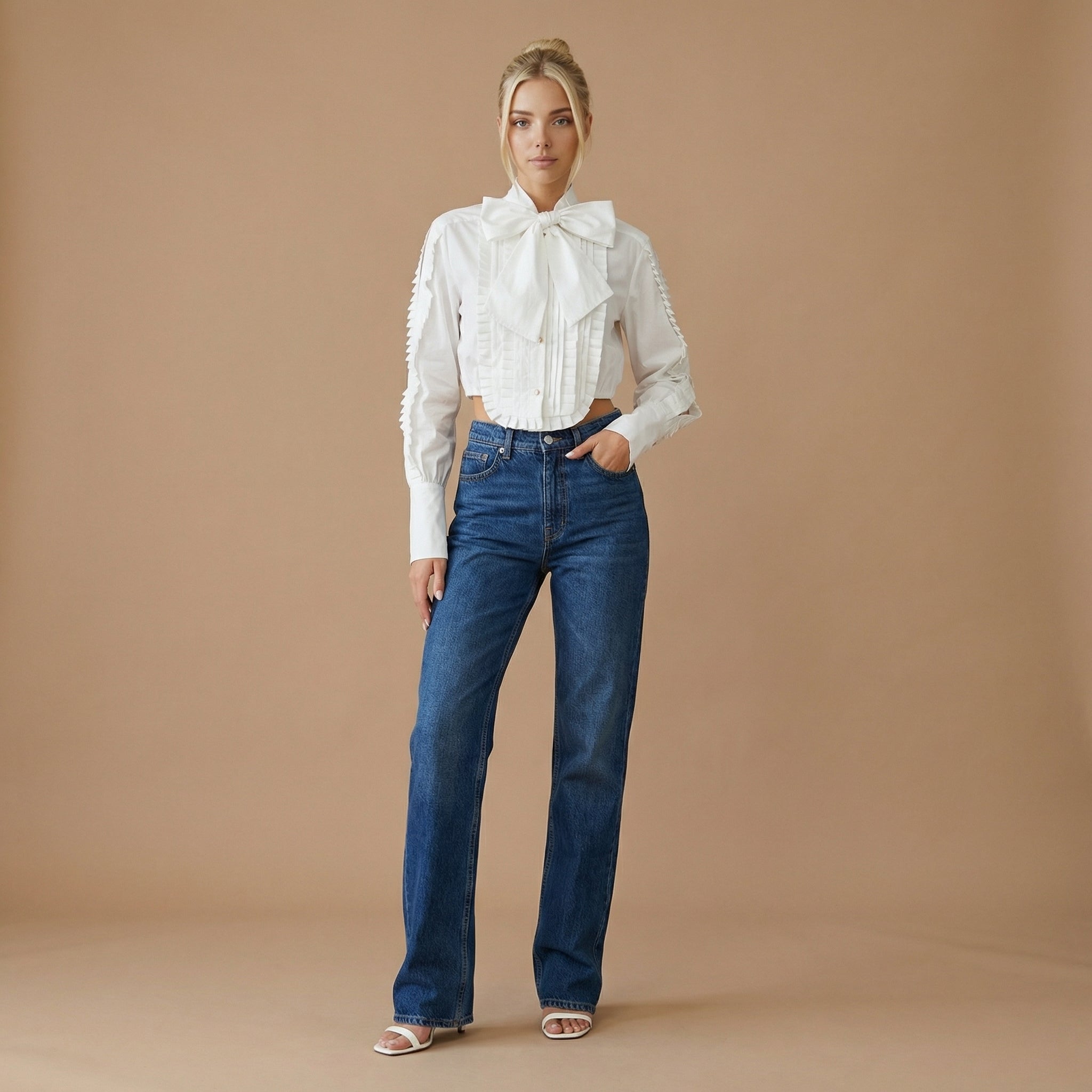 Luna - Elegenat Blouse With Bow detail