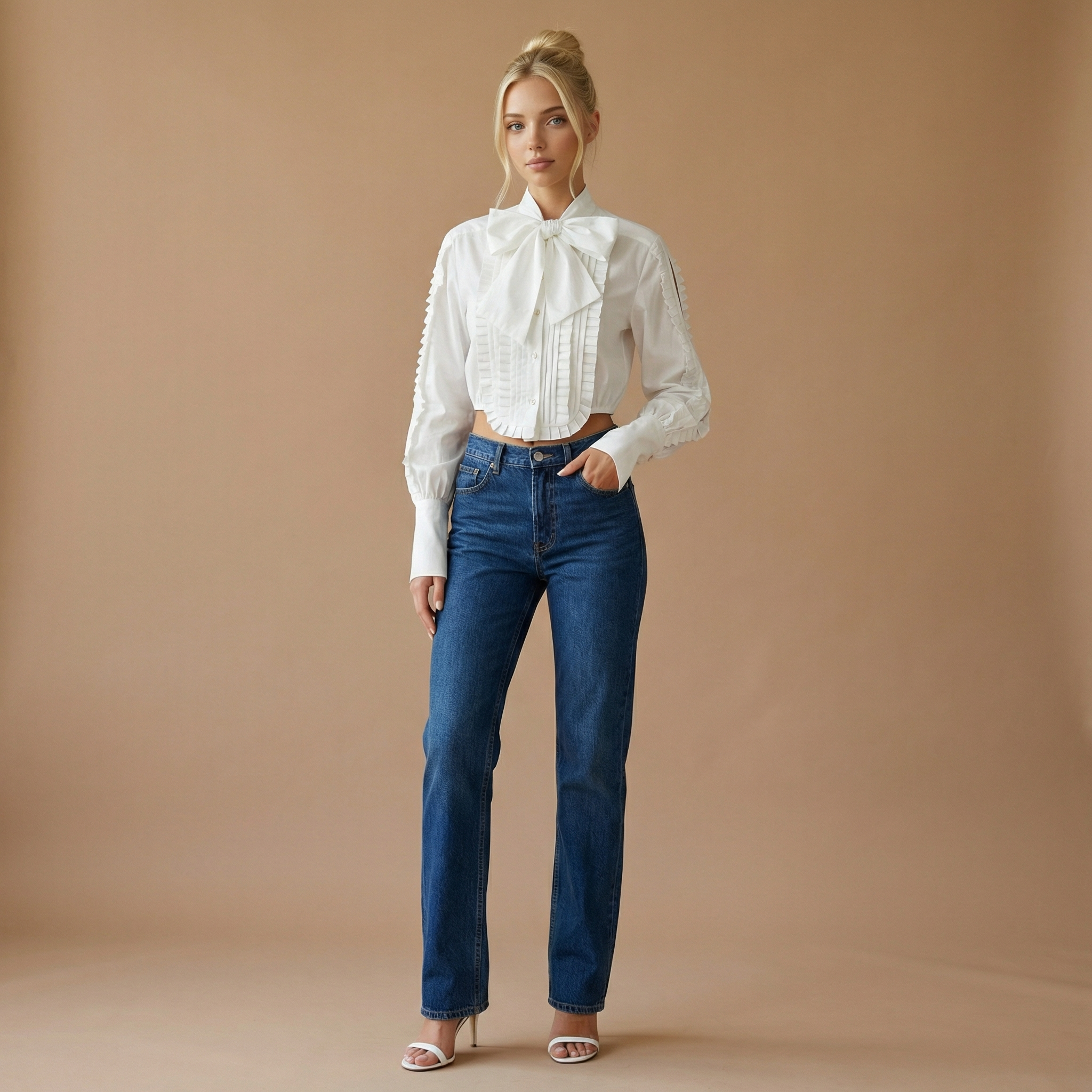 Luna - Elegenat Blouse With Bow detail