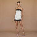 Ayla - Satin Lace Mini Dress