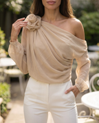 Jade Chiffon Blouse