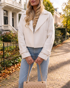 Natalia Cropped Wool Coat